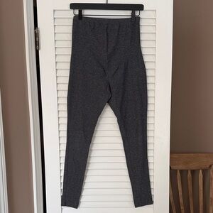 Great Expectations Maternity Leggings Gray Heather Stretch Full Panel Size S